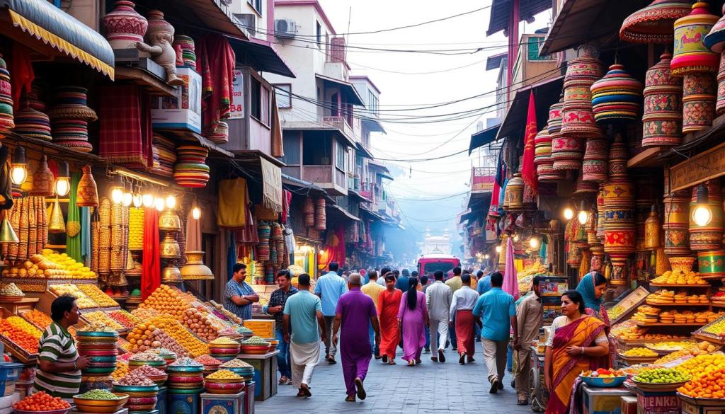 AI Image - Shopping in Udaipur bustling Market
