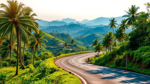 Best road trip routes in Kerala for nature lovers - AI Image