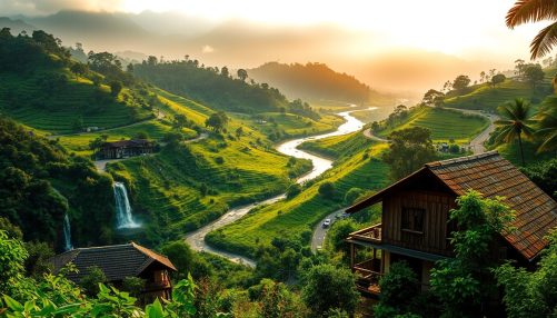 Best places to visit in coorg - A Serene Landscape Coorg - AI Image